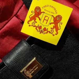 Vintage Fred Hayman of Beverly Hills Black Purse